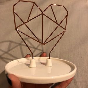 heart shaped jewelry holder
